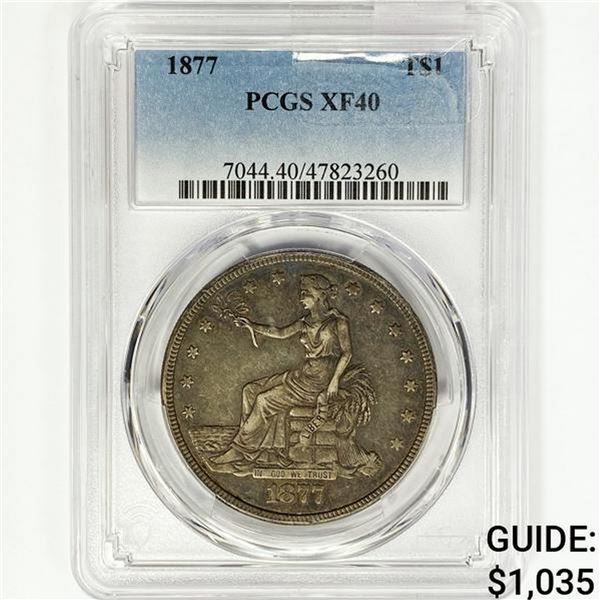 1877 Silver Trade Dollar PCGS XF40