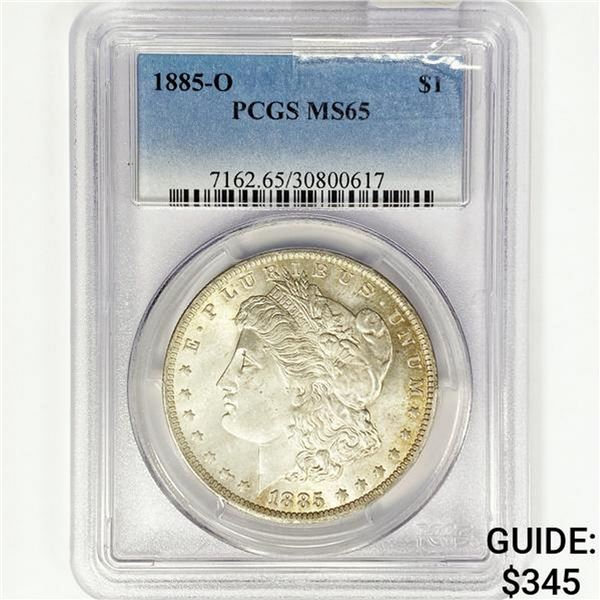 1885-O Morgan Silver Dollar PCGS MS65