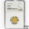 Image 1 : 1911 $2.50 Gold Quarter Eagle NGC AU58
