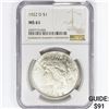 Image 1 : 1922-D Silver Peace Dollar NGC MS61