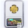 Image 2 : 1906-M G10P .24oz Mexico Gold NGC MS65