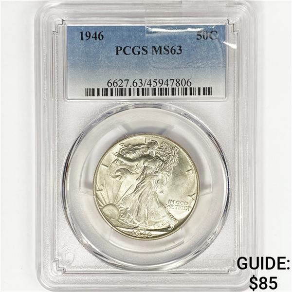 1946 Walking Liberty Half Dollar PCGS MS63
