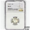 Image 1 : 1944-S Mercury Silver Dime NGC MS67