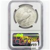 Image 2 : 1923-D Silver Peace Dollar NGC MS60