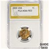 Image 1 : 1909 VDB Wheat Cent PGA MS66 RED