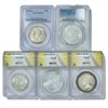 Image 1 : (5) Varied US Silver Coinage ANACS/PCGS MS63-4 (19