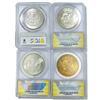 Image 2 : (4) Varied US Silver Dollars ANACS/PCGS MS62-67 ((