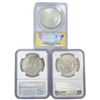 Image 2 : (3) Morgan Silver Dollars NGC/ANACS MS63 (1888, 18