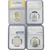 Image 2 : (4) Canada Silver Coinage NGC/ANACS MS/PR (1966, (