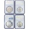 Image 2 : (4) Canada Silver Coinage NGC MS/PL (1965, (3) 196