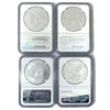 Image 2 : (4) American 1oz Silver Eagles NGC MS69-70 ((3) 20