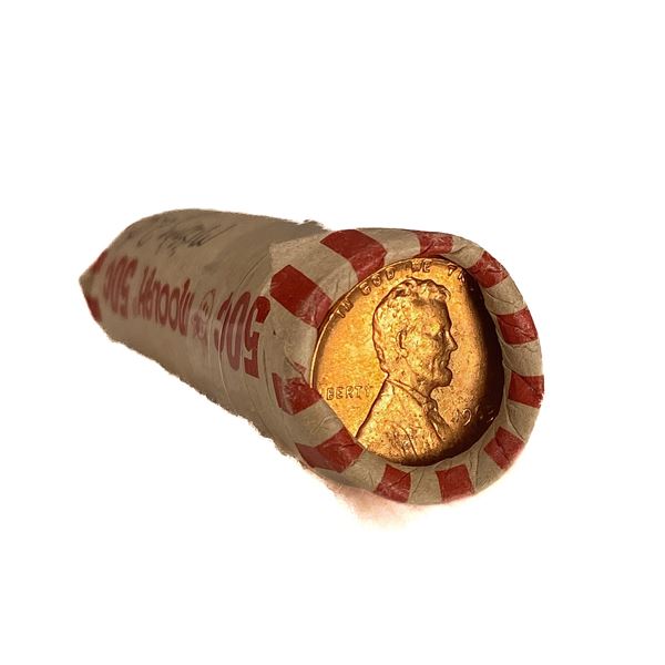 1963 Lincoln Memorial Cent Roll (50 Coins)
