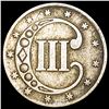 Image 2 : 1851 Silver Three Cent LIGHTLY CIRCULATED
