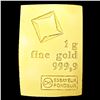 Image 1 : Valcambi 1g Gold Bar