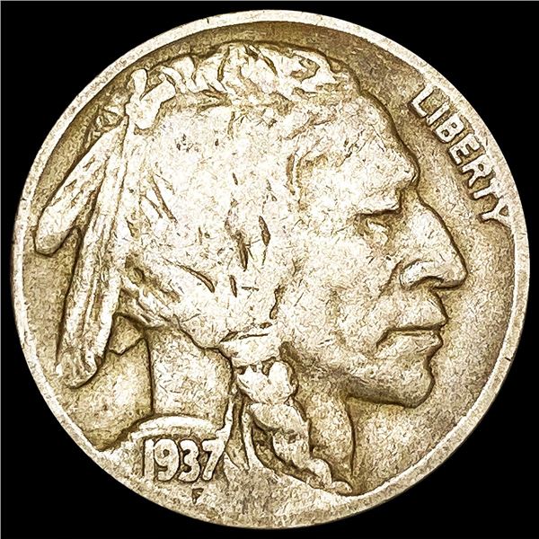 1937-D 3-Leg Buffalo Nickel