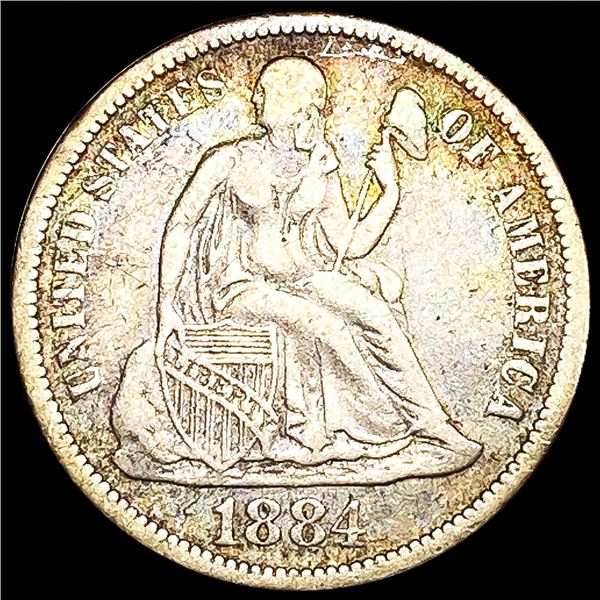1884-S Seated Liberty Dime
