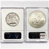 Image 2 : 1961-1972 SET (2) 1 50C F, 1 $1 E ANACS