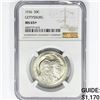 Image 1 : 1936 Gettysburg Half Dollar NGC MS65+