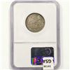 Image 2 : 1863 Seated Liberty Quarter NGC AU58
