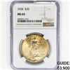 Image 1 : 1928 $20 Gold Double Eagle NGC MS65