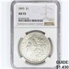 Image 1 : 1893 Morgan Silver Dollar NGC AU55