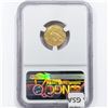 Image 2 : 1927 $2.50 Gold Quarter Eagle NGC MS62