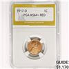 Image 1 : 1917-D Wheat Cent PGA MS64+ RED