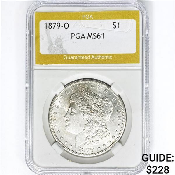 1879-O Morgan Silver Dollar PGA MS61