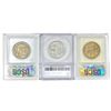 Image 2 : (3) Varied US Silver Coinage SEGS/USCG MS/PR (1921