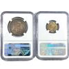 Image 2 : (2) US Cents NGC (1866-S, 1876)