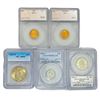 Image 1 : (5) Varied US Coinage MS/PR (1939, 1942, 1952-S,
