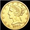 Image 1 : 1883 $5 Gold Half Eagle