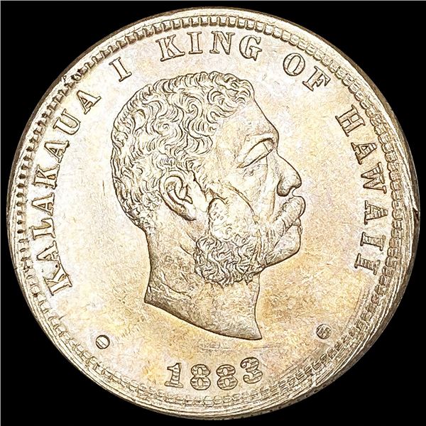 1883 Kingdom of Hawaii Quarter