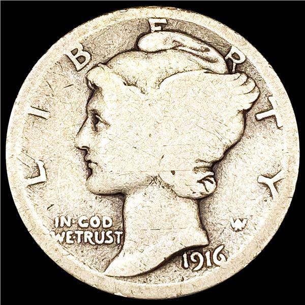 1916-D Mercury Dime