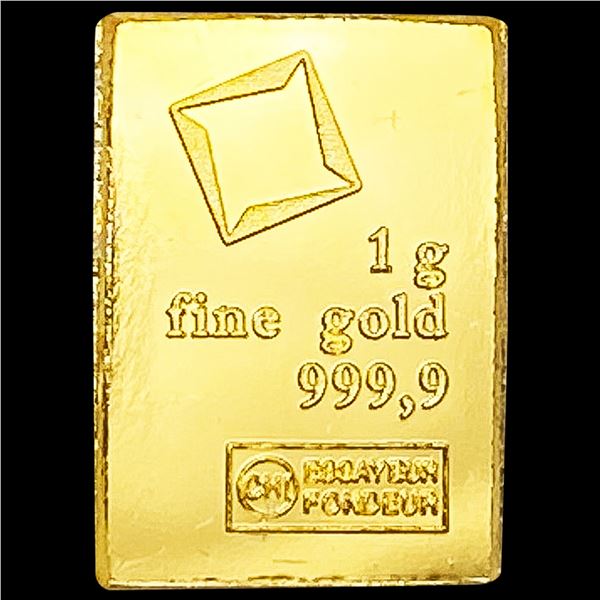 Valcambi 1g Gold Bar