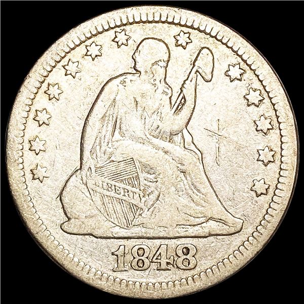 1848 Seated Liberty Quarter