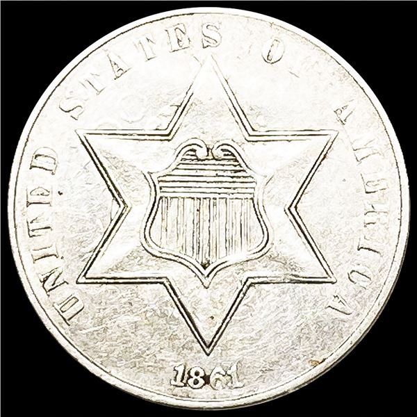 1861 Silver Three Cent