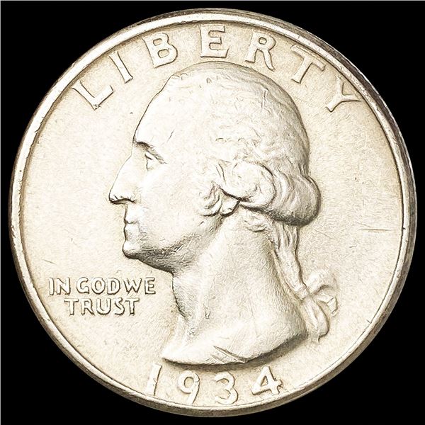 1934-D Washington Silver Quarter