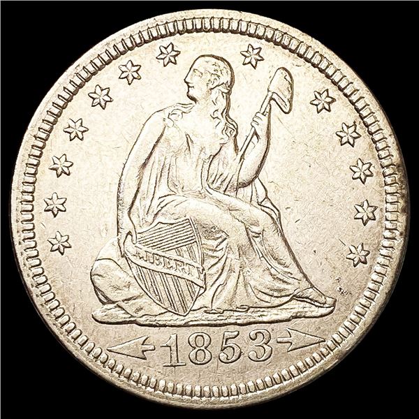 1853 A&R Seated Liberty Quarter