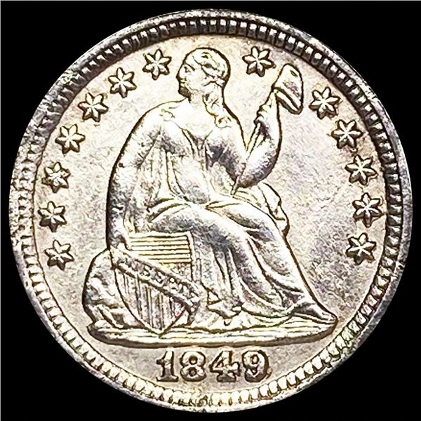 1849 Seated Liberty Half Dime UNCIRCULATED