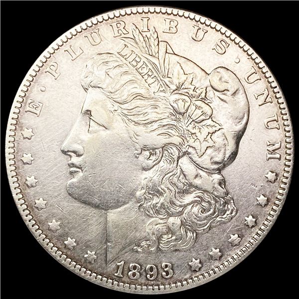 1893 Morgan Silver Dollar NEARLY UNCIRCULATED