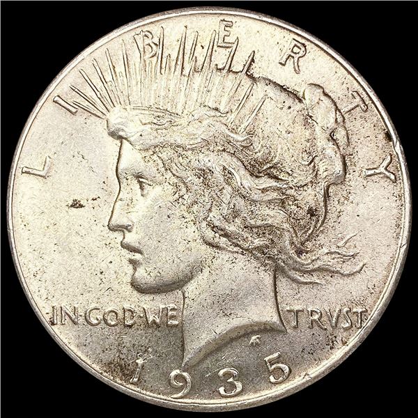 1935 Silver Peace Dollar CLOSELY UNCIRCULATED