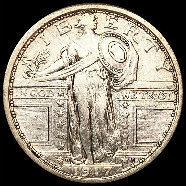 1917-D Standing Liberty Quarter CLOSELY UNCIRCULAT