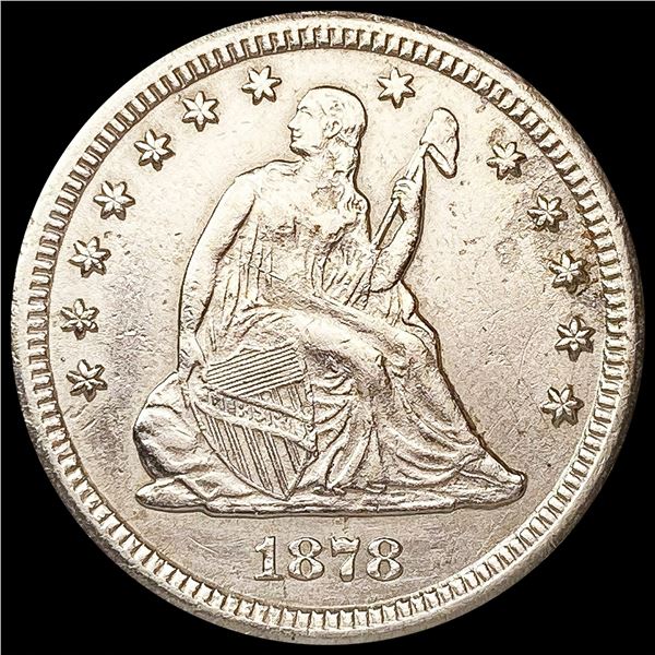 1878-CC Seated Liberty Quarter CLOSELY UNCIRCULATE