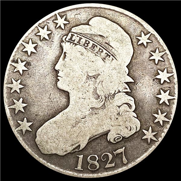 1827 Capped Bust Half Dollar ABOUT UNCIRCULATED