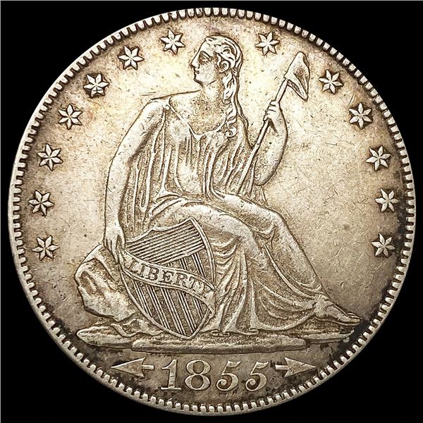 1855-O Seated Liberty Half Dollar NEARLY UNCIRCULA