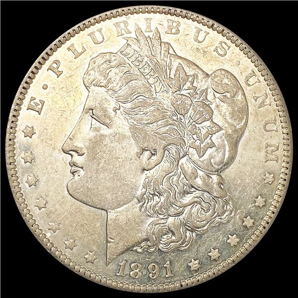 1891-CC Morgan Silver Dollar NEARLY UNCIRCULATED