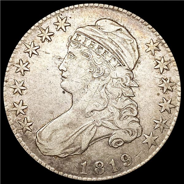 1819/8 0-111 Cap Bust Half Dollar R1 ABOUT UNCIRCU