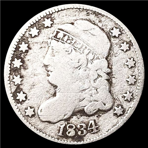 1834 Capped Bust Half Dime NICELY CIRCULATED