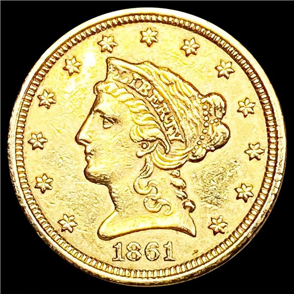 1861 $2.50 Gold Quarter Eagle UNCIRCULATED